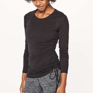 Lululemon Black Cinch It Long Sleeve Size 8